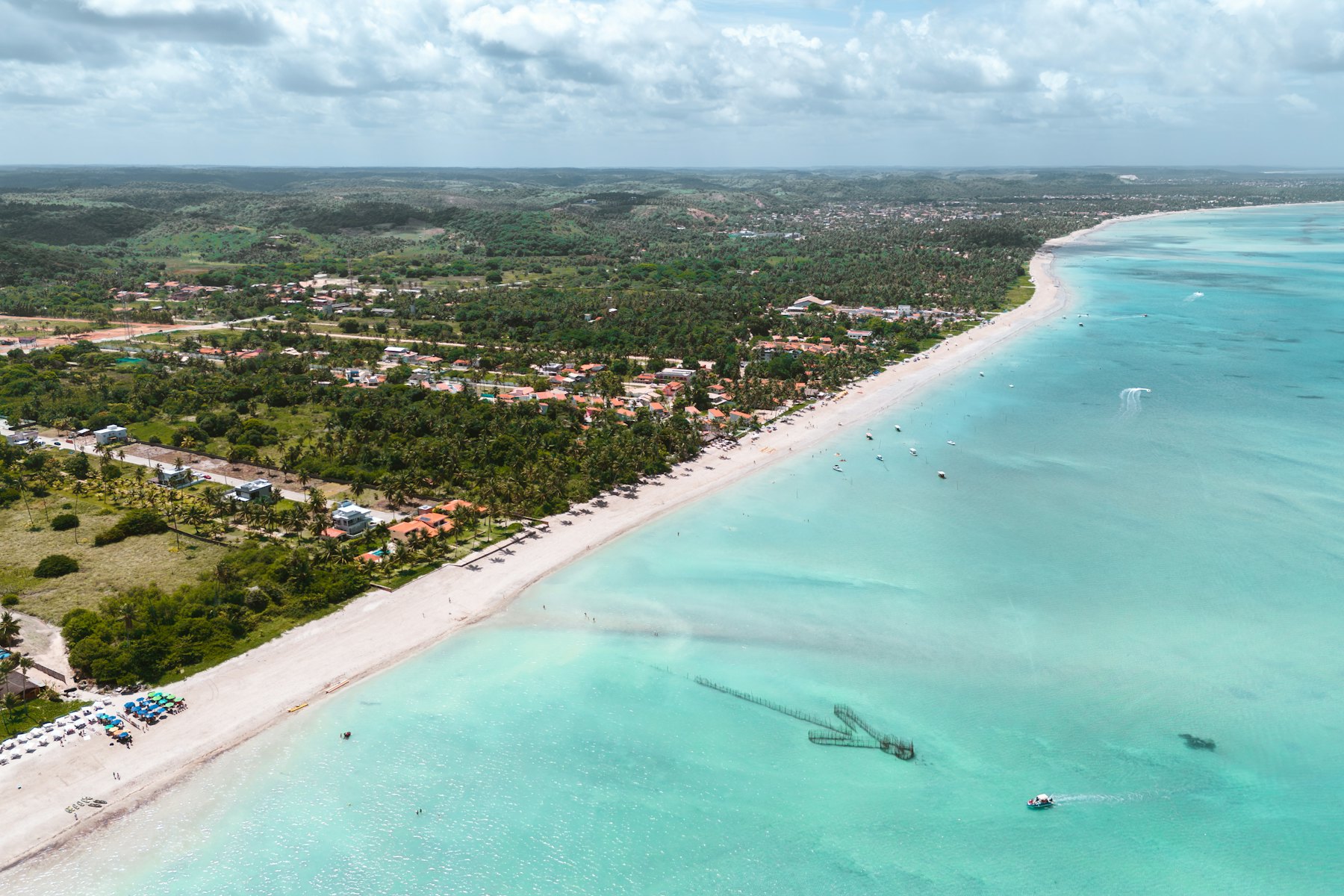 Praia do Nordeste vista de cima